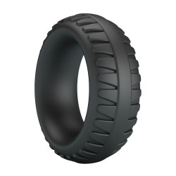 CRAZY BULL - ANELLO PER PENE IN SILICONE TESTURIZZATO MERRITT NERO