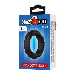 CRAZY BULL - MERRITT STRUKTURIERTER SILIKON-PENNISRING SCHWARZ
