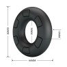 CRAZY BULL - BERTRAM SUPER SOFT SILICONE COCK RING BLACK