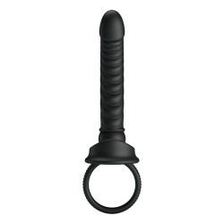 PRETTY LOVE - MERRITT ANALVIBRATOR MIT RING UND VIBRATIONSFUNKTION, SCHWARZ