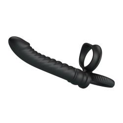 PRETTY LOVE - MERRITT ANAL VIBRATOR WITH RING AND VIBRATION BLACK