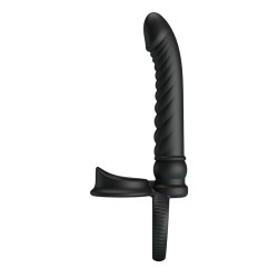 PRETTY LOVE - MERRITT ANAL VIBRATOR WITH RING AND VIBRATION BLACK