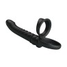 PRETTY LOVE - VIBRADOR ANAL MERRITT COM ANEL E VIBRAÇÃO PRETO