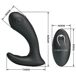 PRETTY LOVE - VIBRADOR DE PRÓSTATA MIRABELLE COM CONTROLE REMOTO