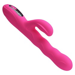 PRETTY LOVE - VIBRATORE A CONIGLIO MULTIFUNZIONE INVERNALE CON DISPLAY LED ROSA