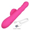 PRETTY LOVE - WINTERS MULTIFUNKTIONS-HASENVIBRATOR MIT LED-ANZEIGE, PINK