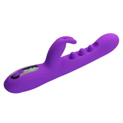 PRETTY LOVE - SABIEN RABBIT VIBRATOR MIT KLOPFSTIMULATION UND LILA LED
