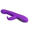 PRETTY LOVE - VIBRATORE A CONIGLIO SABIEN CON STIMOLAZIONE A PERCUSSIONE E LED VIOLA