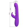 PRETTY LOVE - SABIEN RABBIT VIBRATOR WITH TAPPING STIMULATION AND PURPLE LED