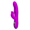 PRETTY LOVE - VIBRADOR OSCILATIVO YALANDA RABBIT COM DISPLAY DE LED ROXO