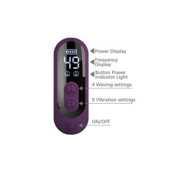 PRETTY LOVE - DEE MULTIFUNKTIONS-HASENVIBRATOR MIT OSZILLIERENDER UND PERKUSSIVER FUNKTION, LILA