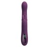 PRETTY LOVE - DEE VIBRATORE A CONIGLIO MULTIFUNZIONE OSCILLANTE E A PERCUSSIONE VIOLA