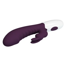 PRETTY LOVE - VIBRADOR COELHO NAUGHTY BUNNY COM 30 FUNÇÕES - ROXO