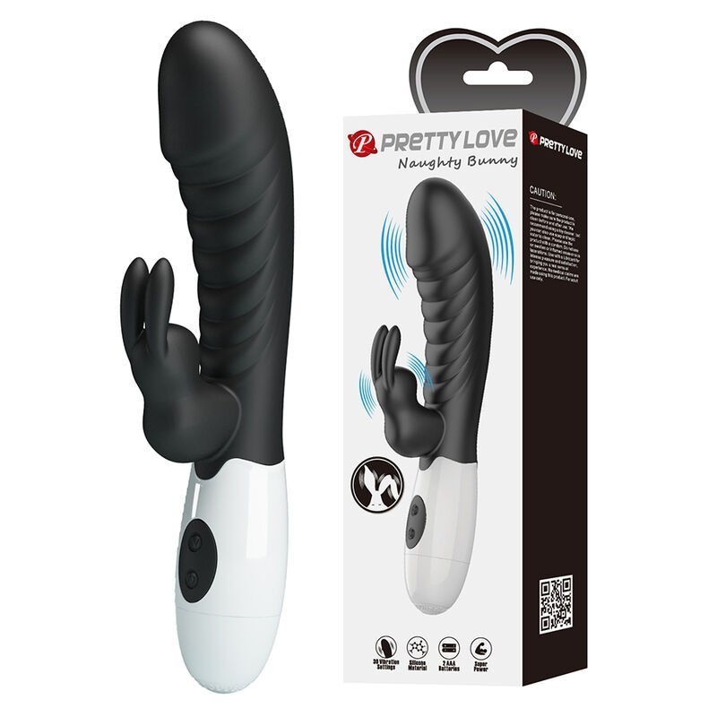 PRETTY LOVE - NAUGHTY BUNNY 30-FUNKTIONEN-HASENVIBRATOR SCHWARZ