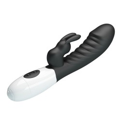 PRETTY LOVE - VIBRATEUR LAPIN NAUGHTY BUNNY 30 FONCTIONS NOIR