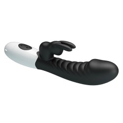 PRETTY LOVE - VIBRATORE A CONIGLIO NAUGHTY BUNNY CON 30 FUNZIONI NERO