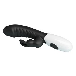 PRETTY LOVE - VIBRATORE A CONIGLIO NAUGHTY BUNNY CON 30 FUNZIONI NERO