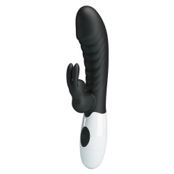 PRETTY LOVE - VIBRATORE A CONIGLIO NAUGHTY BUNNY CON 30 FUNZIONI NERO