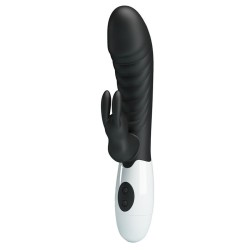 PRETTY LOVE - VIBRADOR COELHO NAUGHTY BUNNY COM 30 FUNÇÕES PRETO