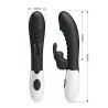 PRETTY LOVE - NAUGHTY BUNNY 30 FUNCTION RABBIT VIBRATOR BLACK