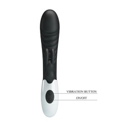 PRETTY LOVE - VIBRATORE A CONIGLIO NAUGHTY BUNNY CON 30 FUNZIONI NERO