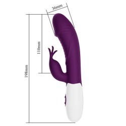 PRETTY LOVE - VIBRATORE A CONIGLIO ROGUE MUSE 30 FUNZIONI VIOLA
