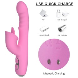 NALONE - T-MAY VIBRATORE MAGIC STICK RABBIT - ROSA
