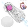 PRETTY LOVE - COPO DE MASTURBAÇÃO TEXTURIZADO 360º TRANSPARENTE