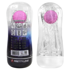 PRETTY LOVE - 360º STRUKTURIERTER MASTURBATIONSBECHER, TRANSPARENT