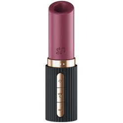 SATISFYER - DEEP KISS WAVE CLITORIS STIMULATOR GARNET / BLACK