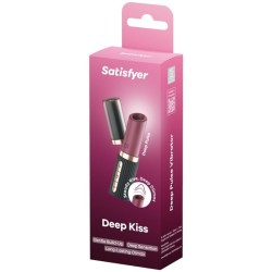 SATISFYER - DEEP KISS WAVE KLITORIS-STIMULATOR GRANAT / SCHWARZ