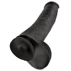 KING COCK - DILDO REALISTICO CON TESTICOLI 38 CM NERO