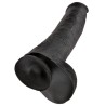 KING COCK - REALISTISCHER DILDO MIT HODEN 38 CM SCHWARZ