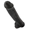 KING COCK - DILDO REALISTICO CON TESTICOLI 38 CM NERO