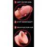 KING COCK PLUS - REALISTISCHER DILDO MIT DREIFACHDICHTE UND SCHWINGENDEN HODEN, 30 CM, FLEISCH
