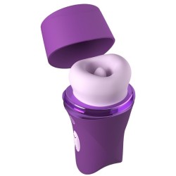 FANTASY FOR HER - LUSH KISS PELUCHE VIOLA STIMOLATORE CLITORIDEO A SUZIONE E LECCHIO