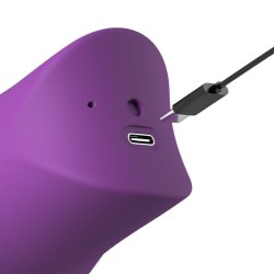 FANTASY FOR HER - LUSH KISS PELUCHE VIOLA STIMOLATORE CLITORIDEO A SUZIONE E LECCHIO