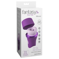 FANTASY FOR HER - LUSH KISS PELUCHE VIOLA STIMOLATORE CLITORIDEO A SUZIONE E LECCHIO