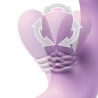 FANTASY FOR HER - VIBRATORE A CONIGLIO VIOLA PER LA CONSULTAZIONE DEL PUNTO G E DEL CLITORIDE (INTIMOTION FLUTTER PRO)