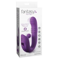 FANTASY FOR HER - HARMONI PRO VIBRATORE A CONIGLIO VIOLA PER LA STIMOLAZIONE DEL PUNTO G E DEL CLITORIDE
