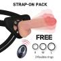 ROCKARMY - IMBRACATURA + VIBRATORE IN SILICONE LIQUIDO TELECOMANDO APACHE PREMIUM 20.5 CM -O- 4.62 CM