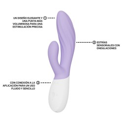 LELO - INA TWIST DOPPIO VIBRATORE A CONIGLIO PER IL PUNTO G E IL CLITORIDE LAVANDA