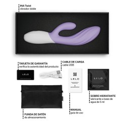 LELO - INA TWIST DOPPIO VIBRATORE A CONIGLIO PER IL PUNTO G E IL CLITORIDE LAVANDA