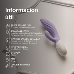 LELO - INA TWIST DOPPIO VIBRATORE A CONIGLIO PER IL PUNTO G E IL CLITORIDE LAVANDA
