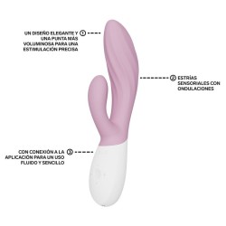 LELO - INA TWIST DOPPIO VIBRATORE A CONIGLIO PER IL PUNTO G E IL CLITORIDE ROSA