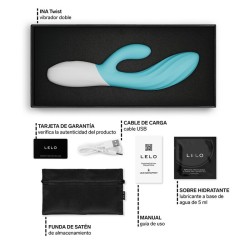 LELO - INA TWIST DOPPIO VIBRATORE A CONIGLIO PER IL PUNTO G E IL CLITORIDE BLU