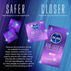 SKINS - PRESERVATIVI SENZA LATTICE, CONFEZIONE XL DA 4