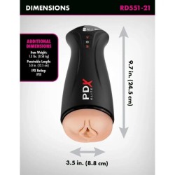 PDX ELITE - MASTURBATORE CON ASPIRAZIONE E VIBRAZIONE INTERMITTENTE FAP-GASM
