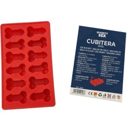 DIABLO PICANTE - 12 PÉNIS EN SILICONE DUR POUR SEAU À GLACES SUSPENDU BLEU