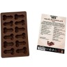 DIABLO PICANTE - STAMPO PER CIOCCOLATO CON 12 PENI IN SILICONE DA APPENDERE ROSSO